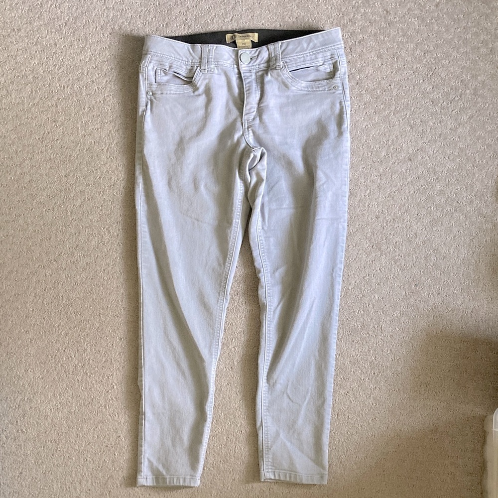 DEMOCRACY gray stretch Ab Technology pants, Sz 10.